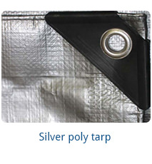 Silver poly tarp