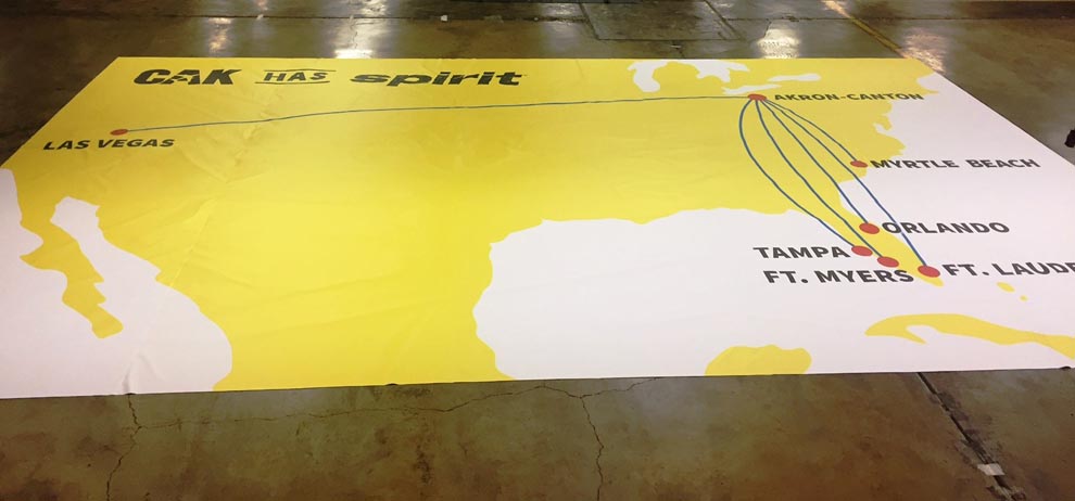 Electra Tarp Custom Commercial Cover for Spirit for Akron-Canton Airport