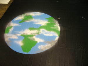 Electra Tarp Guard & Percussion Floor Cover with Globe Design