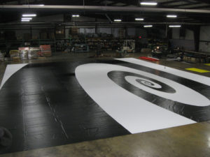 Electra Tarp B&W Swirls Guard Floor Cover