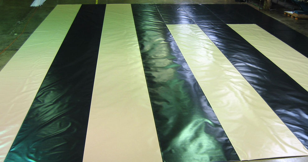 Electra Tarp B&W Striped Guard & Percussion Floor Cover