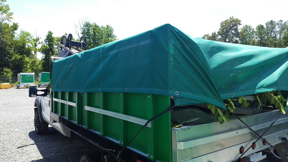 Electra Tarp Cover for Landscaping Truck