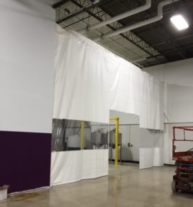 Electra Tarp White Industrial Divider Curtain