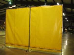 Electra Tarp Yellow Industrial Divider Curtain