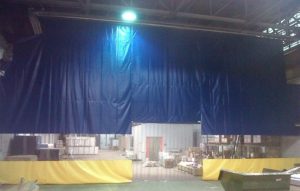 Electra Tarp Industrial Curtain with Strip Door