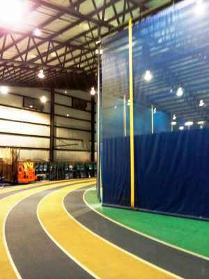 industrial wall divider for indoor sports center