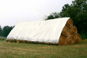Poly Tarp Covering Hay