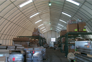 Storage building tarp cover