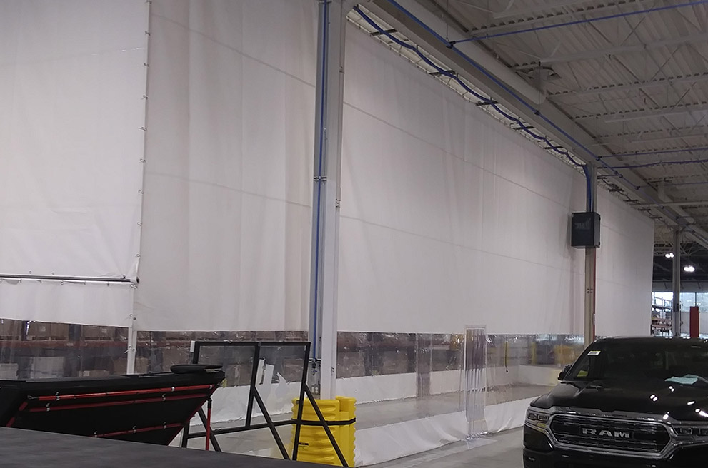 ET Custom Environmental Divider Tarp