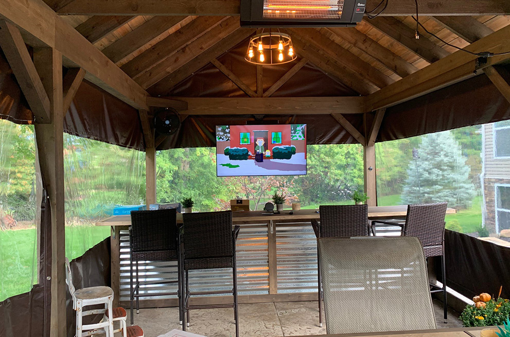 Custom Tarp For Outdoor Bar