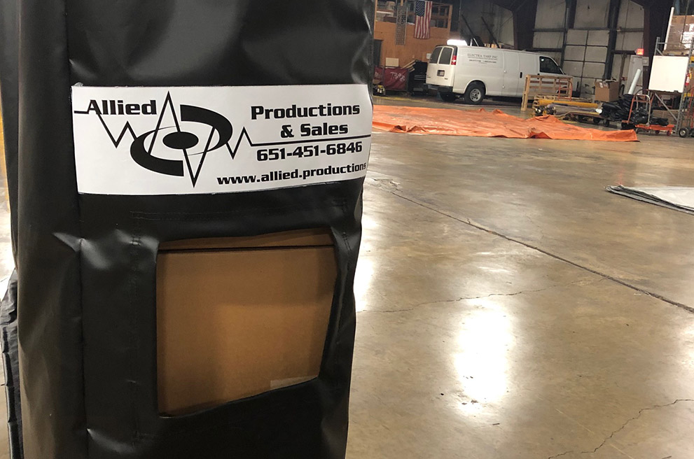 custom tarp for industrial warehouse