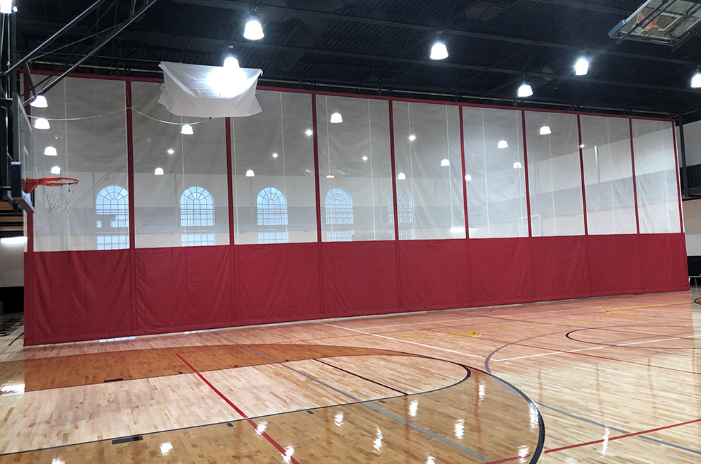ET Gym Divider Curtains Roll Up