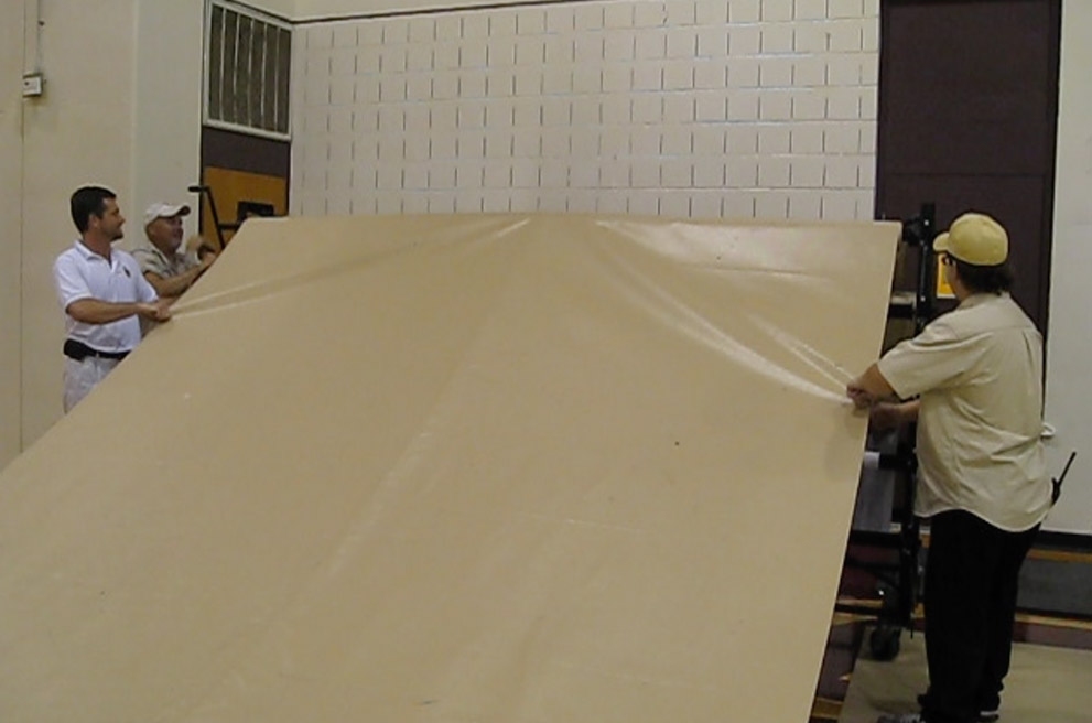 Gym Floor Cover Storage