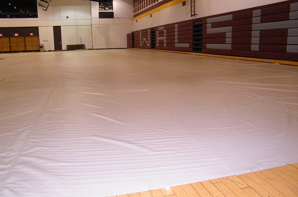 custom gym floor tarp