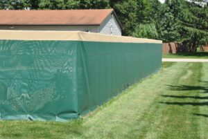 fence tarp for landscaping