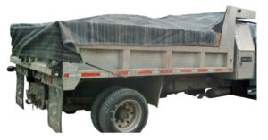 Custom tarp for dump truck bed