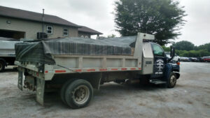 custom dumpster truck bed tarp