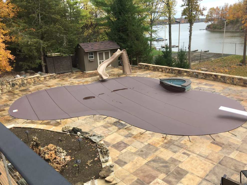Custom shaped pool cover