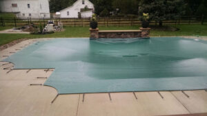 Inground pool cover for winter
