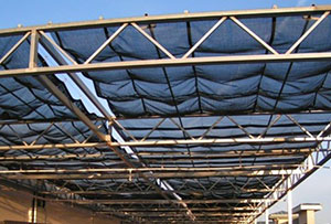 Greenhouse shade cloth for plants